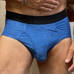 Russel, blue brief, medium